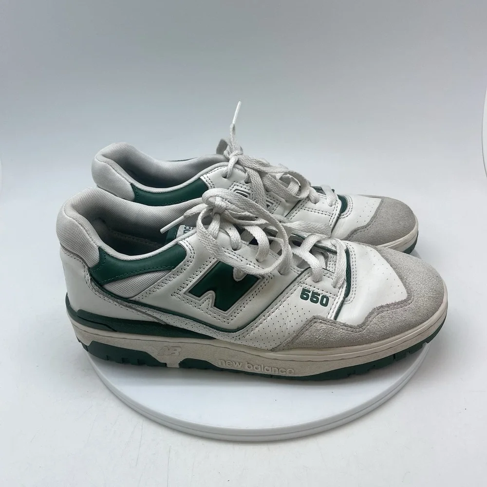 New Balance Sneakers Mens 8 D 550 BB550WT1 Green Athletic Casual Shoes